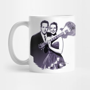 Les Paul and Mary Ford - An illustration by Paul Cemmick Mug